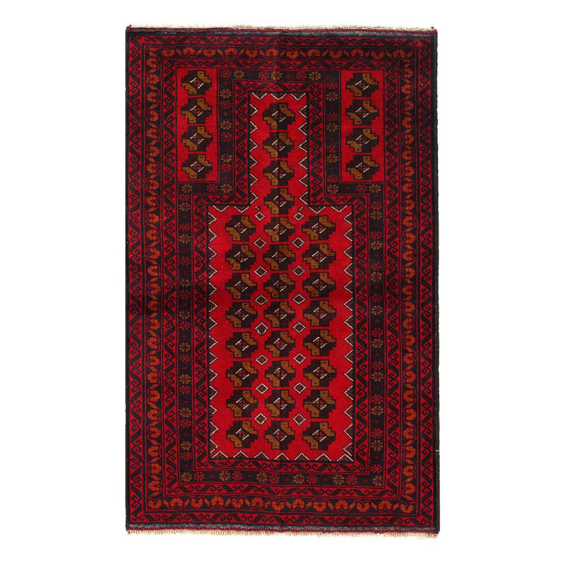 Tapis afghan Baluch 3 pi x 4 pi 6 po