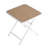 Holiday - 2-Pack Earthy Yellow Modern Lounge Chairs – Indoor/Outdoor All-Weather PP Plastic With Modern Folding Indoor/Outdoor Multi-Functional Square Table- PP Tabletop With Metal Legs(White, Khaki)-272157835