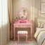 Vanity with Mirror and Seat