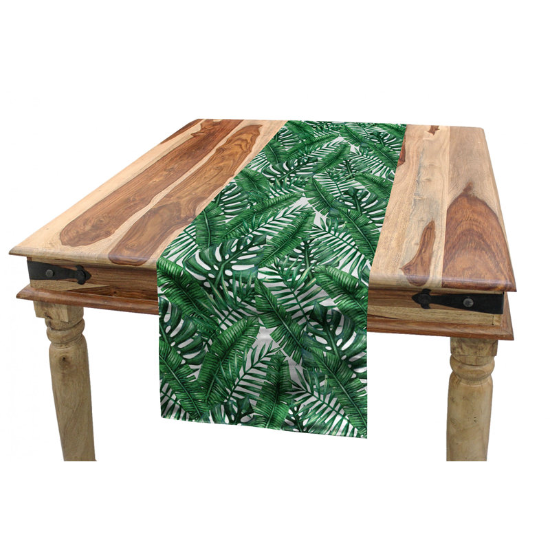 Palm Leaf Table Runner, 90" x 16"