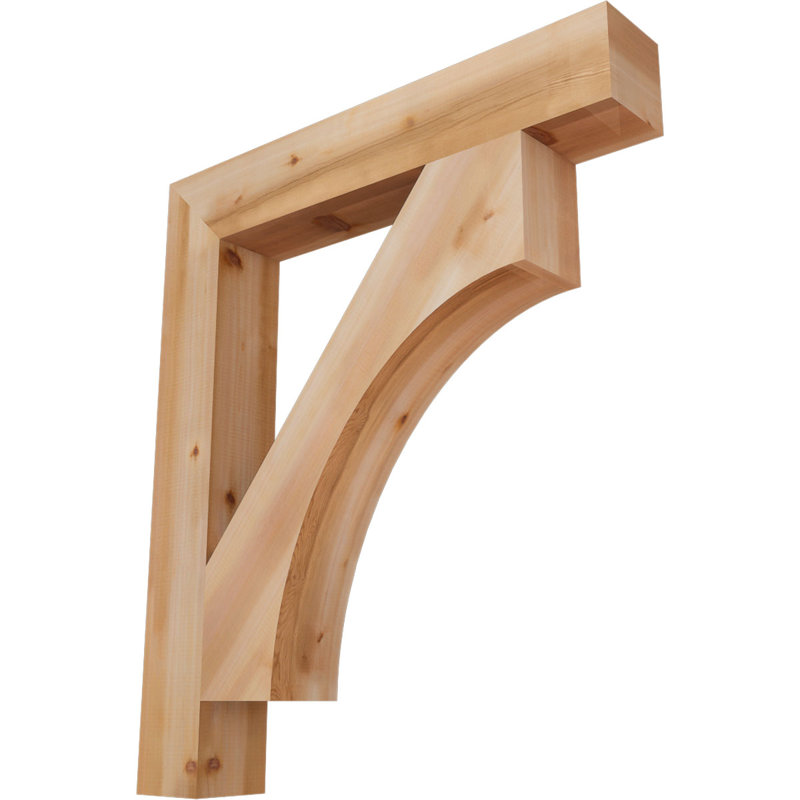 Support de bloc lisse Westlake l 5 5 po x P 38 po x H 44 po Westlake, Cèdre rouge de l'Ouest (lisse)