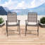 2 chaises pliantes et table en verre, 350 lb de soutien, protection, installation rapide pour balcon, capacité de petit jardin, -, utilisation à l'extérieur