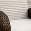 Fauteuil inclinable d'extérieur réglable avec coussins Nirmaan