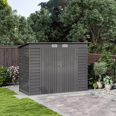 Double Door Metal Storage Shed