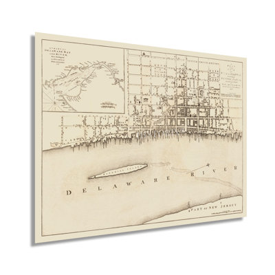 " 1776 Philadelphia Pennsylvania Map "