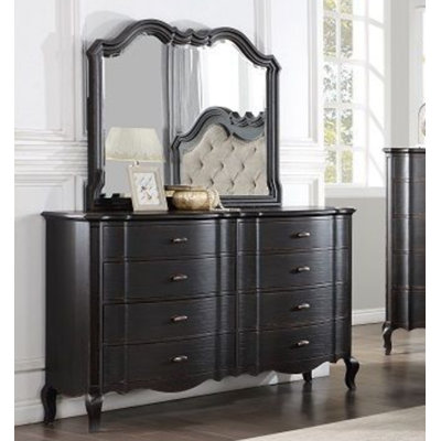 Commode double 8 tiroirs avec miroir Dedrie