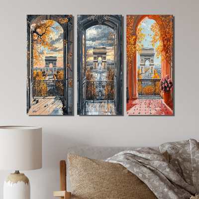 «Yellow Yellow Arc De Triomphe Views In Paris I - City Paris Wall Art Collection»