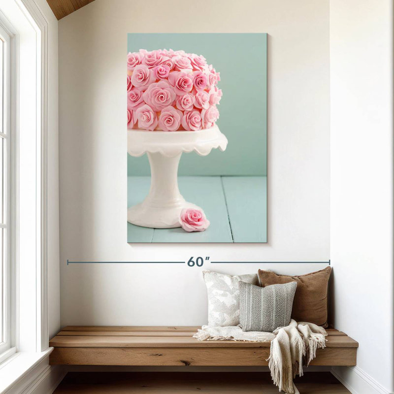 Yarlin Rose Birthday Cake, 48" H x 32" W