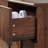 Modern 6 Drawer Dresser, Wood Wide Chest Of Drawers With Arched Style, Brown-449585792