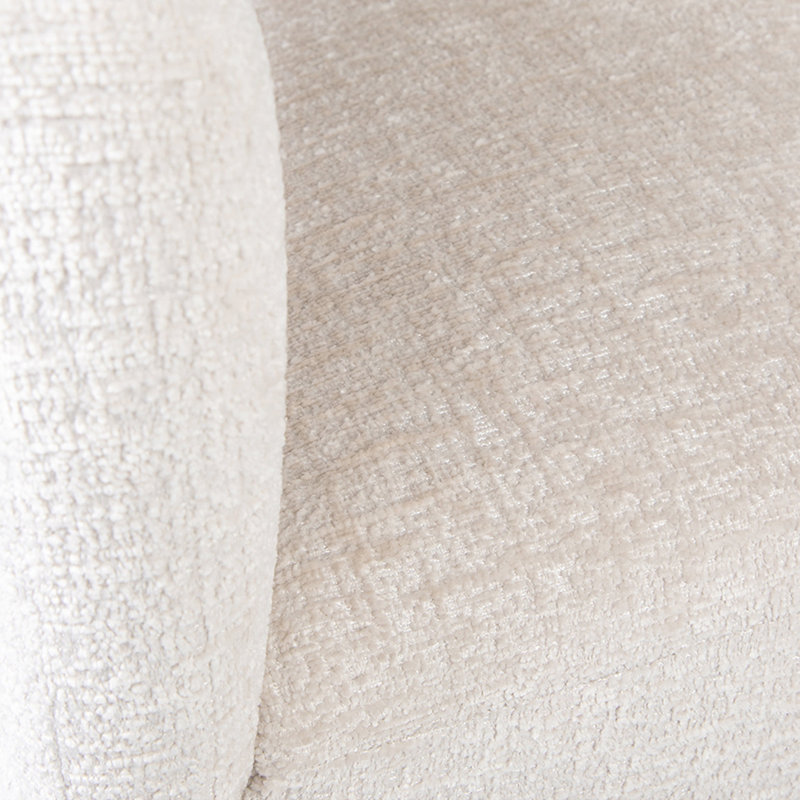 Darlington Chenille Upholstered Dining Arm Chair, Gwen Natural Beige Microsuede