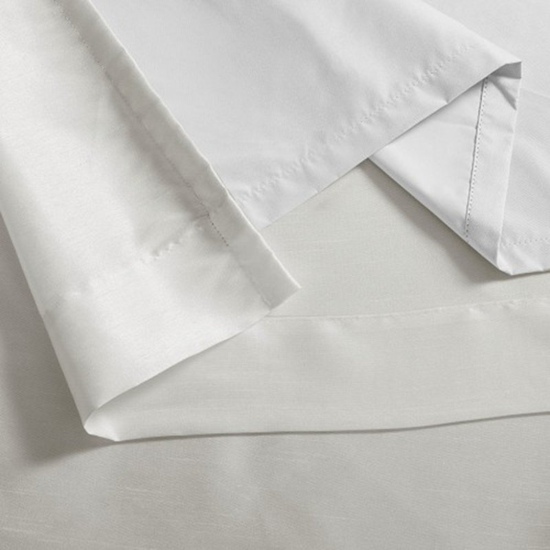 Twist Tab Total Blackout Window Curtain Panel Champagne 50" Blackout, White, 50" W x 95" L