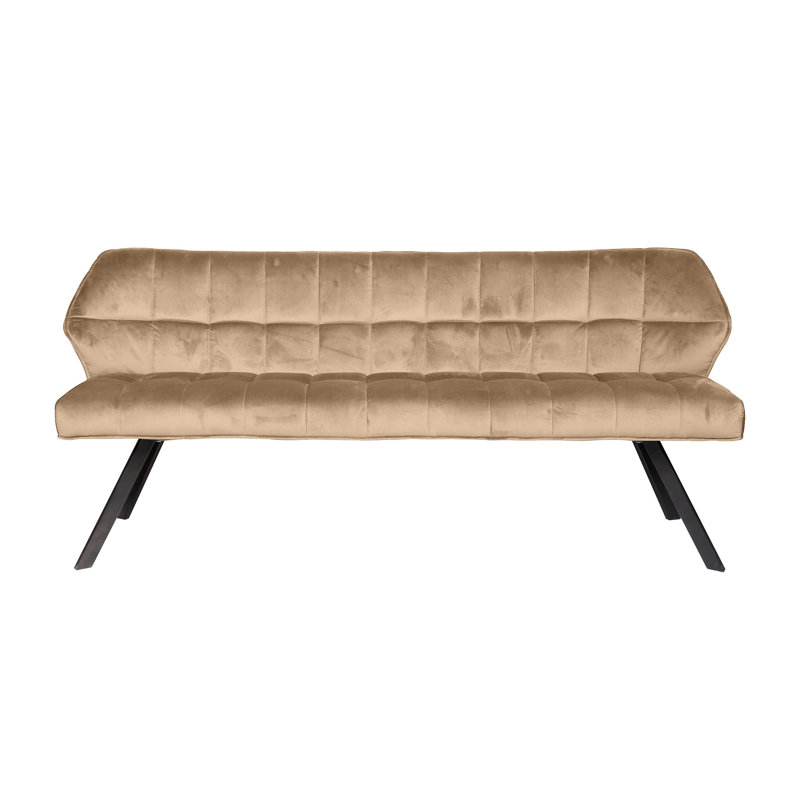 Northbrook Polyester Upholstered Bench, Beige