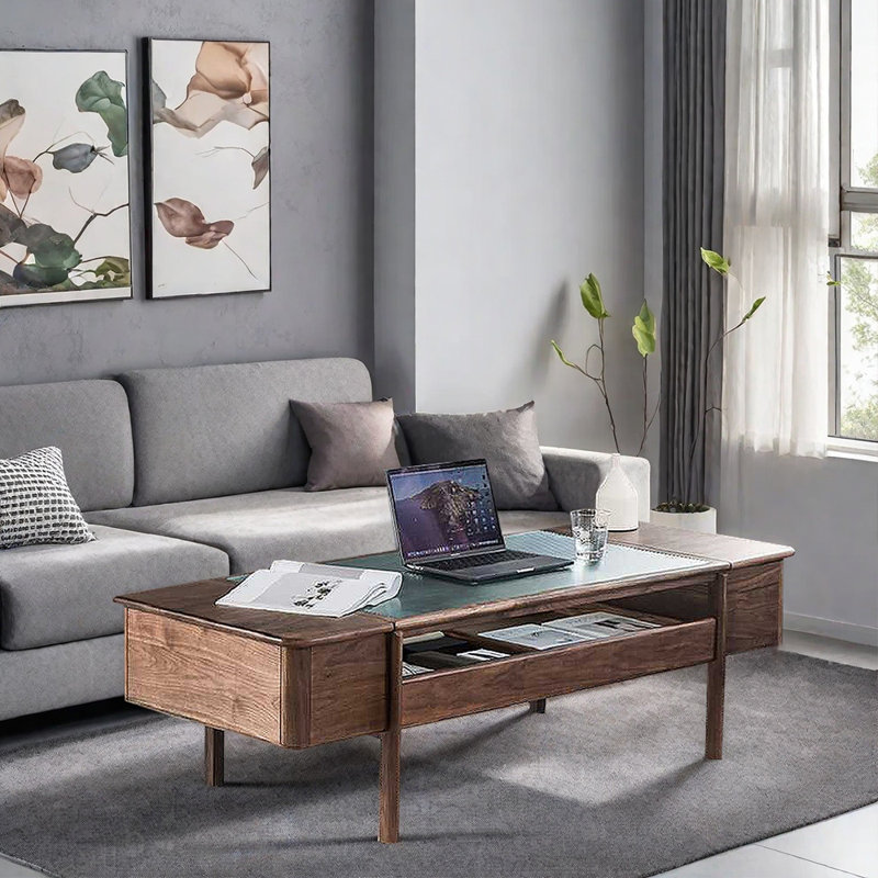 Nordic solid wood Japanese coffee table