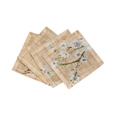 Blossom Fantasia Cotton Sateen Cocktail Napkins