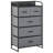5-Drawer Dresser, Fabric Chest Of Drawers, 4-Tier Storage Organizer For Bedroom Entryway, Tower Unit With Steel Frame Wooden Top, Gray
