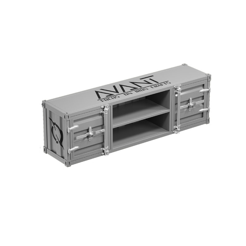 Crédence de rangement l 59,05 po Mulero, Gris