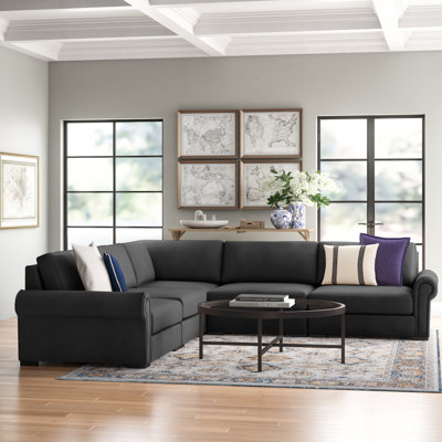 Mosely Upholstered L-Shaped Sectional Symmetrical