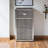Klemperer Accent Cabinet, 1-Cabinets, 1-drawer, Silver/Grey 28.00'' H X 16.10'' W X 13.65'' D
