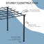 Arkose 3m x 3m Metal Pergola