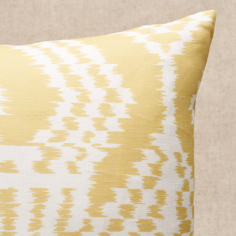 Asaka Ikat Pillow, Buttercup