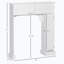 Armoire de rangement au-dessus de la toilette