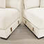 Canapé modulaire surdimensionné avec accoudoirs très larges, tissu velours côtelé et conception ergonomique pour un confort et une flexibilité ultimes