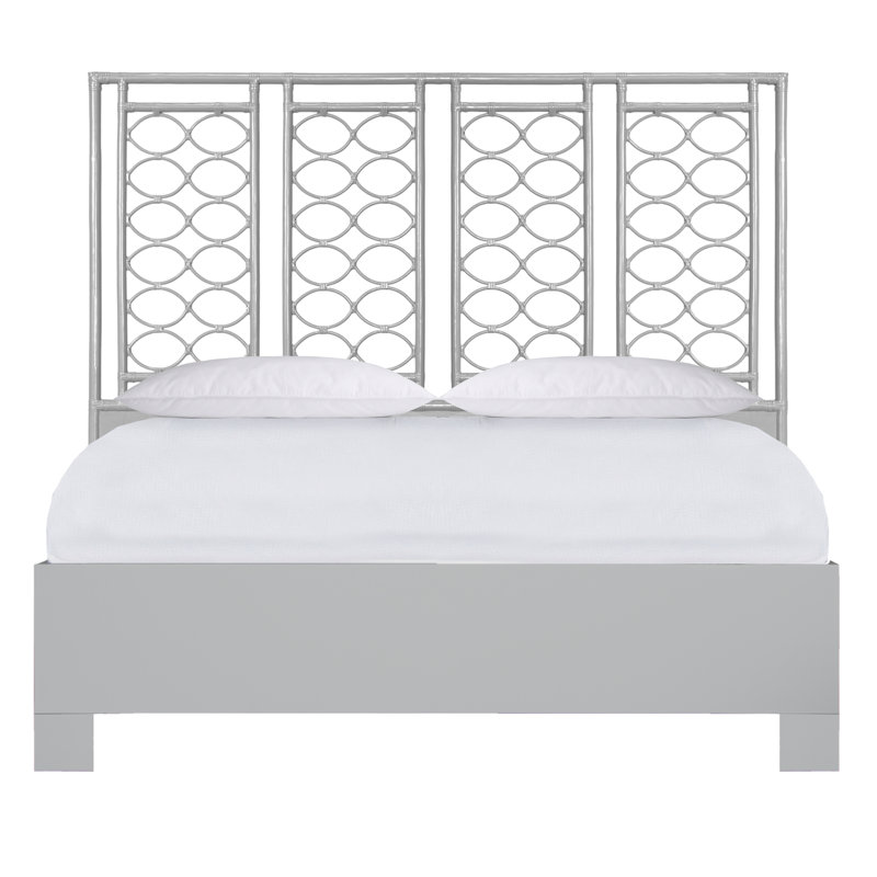 Infinity Low Profile Standard Bed, King, Light Gray