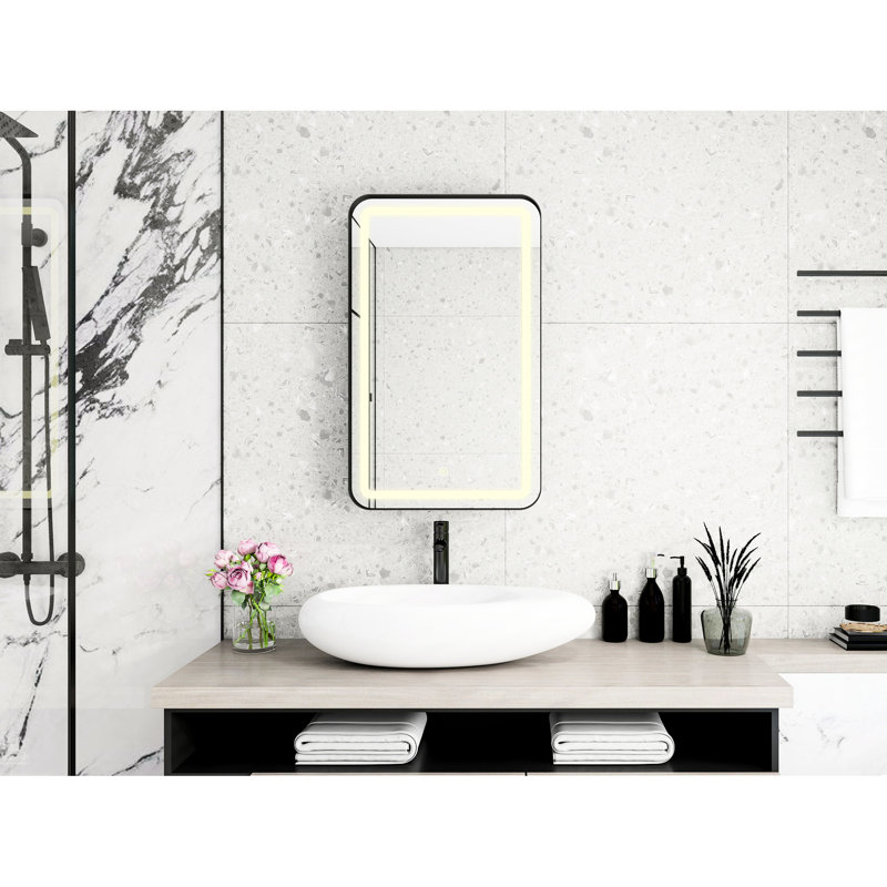 Armoire à pharmacie murale moderne pour salle de bain, H 4,71 po x l 20,97 po x P 33,77 po