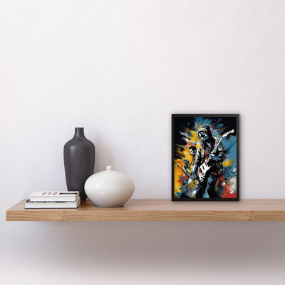 Music Band On Stage Playing At Festival - Single Picture Frame Print