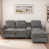 Chenille gris anthracite Knox