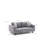 Modern 2-Seat Sofa, Grey | Beech Wood Frame, 71.0 x 32.7 x 35.8 Inches | 100% Polyester & Linen Fabric, 28 DNS Foam & Fiber Cushions | Perfect for Scandinavian & Industrial Decor | Stylish & Comfortable Design-2014874995