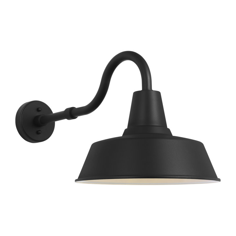 Lanterne murale grange, H 13,5 po x l 14 po x P 21,13 po, Non, Noir texturé