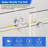 56"-60" W X 74" H Single Sliding Frameless Shower Door 8Mm Thickened Tempered Glass Stainless Steel Hardware