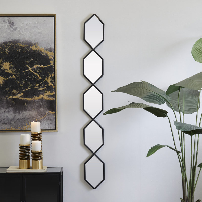 Miroir mural Cymon, Noir