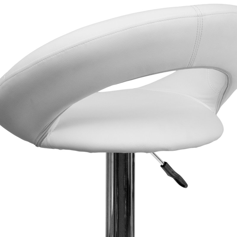 Tabouret de bar Miraloma, Blanc