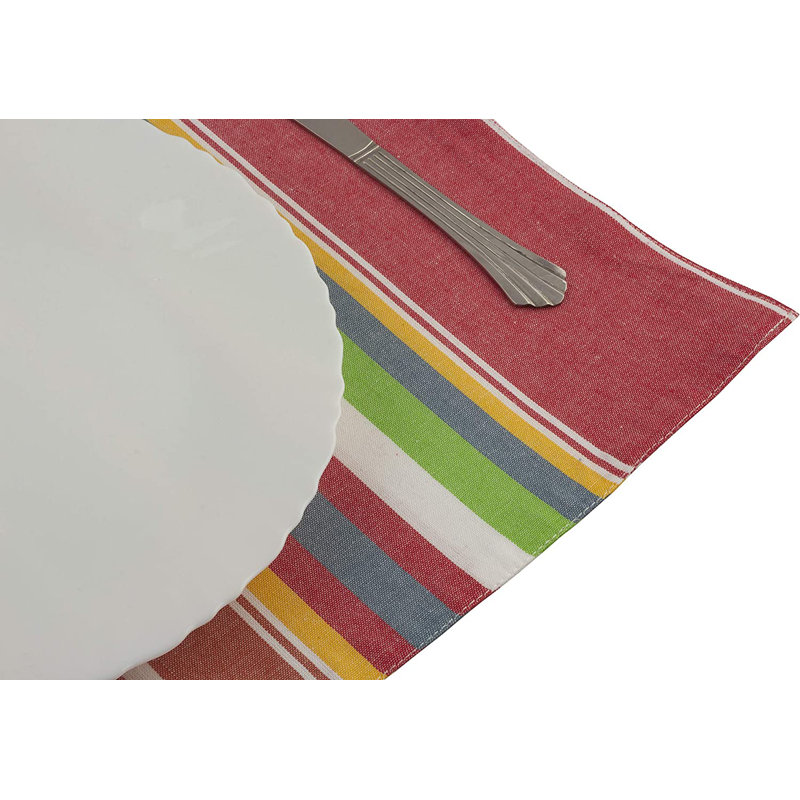 Cotton Striped Rectangle Placemat