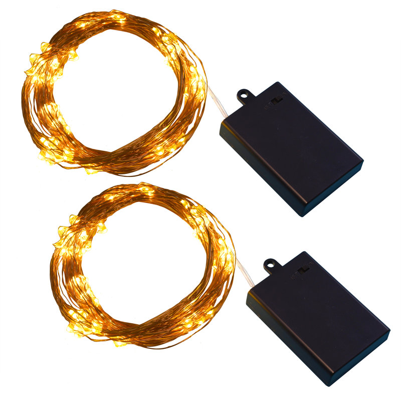 Wickman Battery Operated Multi Strand Fairy String Lights - 2 Piece, Copper