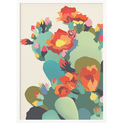 "How Cactus Got Its Groove Back" Framed Textured Wall Art