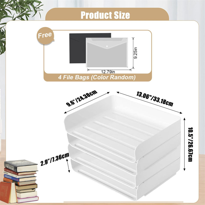 Bismark Plastic Desk Organiser