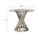 Glass Top Metal Base Dining Table