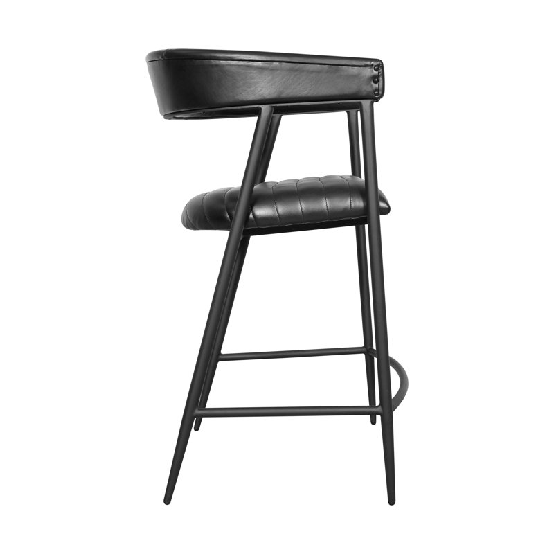 Preston Top Grain Leather Counter Stool Chair
