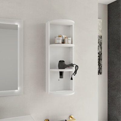 12-Inch Wall-Mounted Bathroom Storage Shelf, Floating Design Rack | Gift Idea