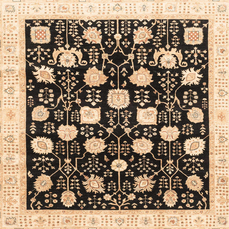 Tapis abstrait moderne 3854, Carré 8 pi