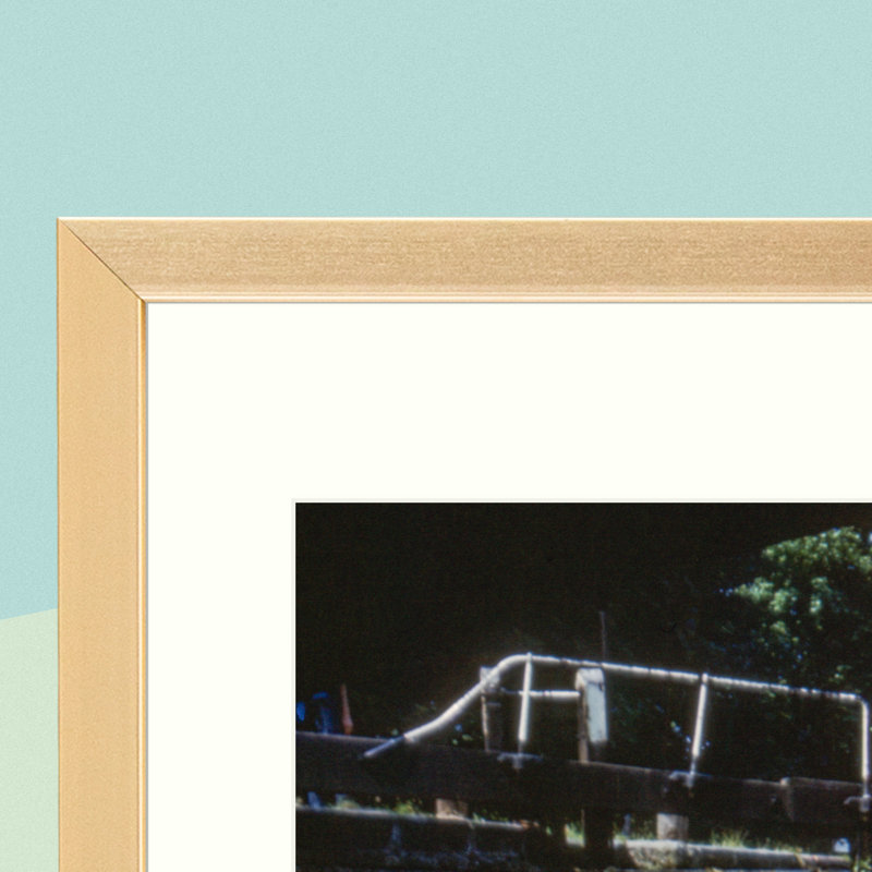2 Piece Matte Gallery Wall Frame Set, Multi Photo Frames Collage, for Wall or Table Top Display, Gold, 5" x 7"