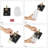 1-Light Black & Gold Wall Sconce with Clear Glass for Kitchen & Bedroom