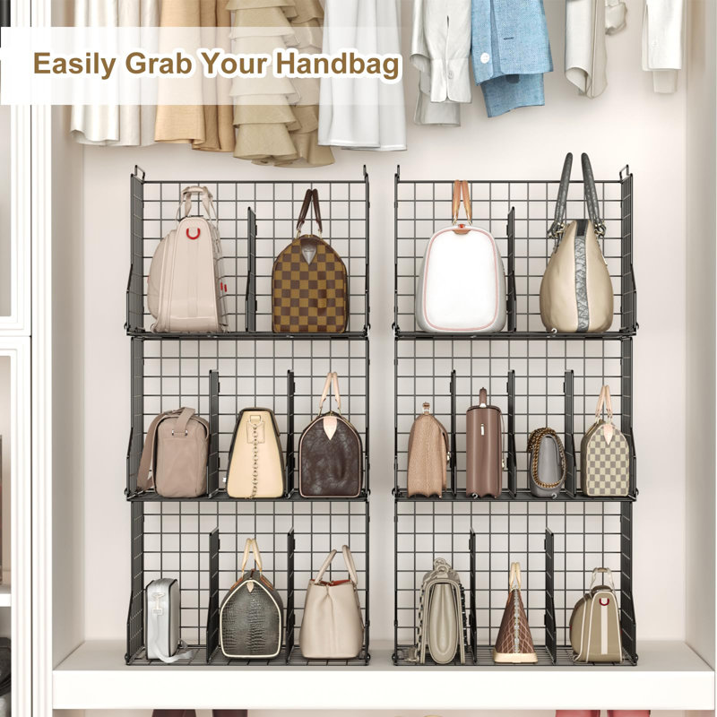 Handbag Storage Organizer Closet Purse Display Pocket Foldable