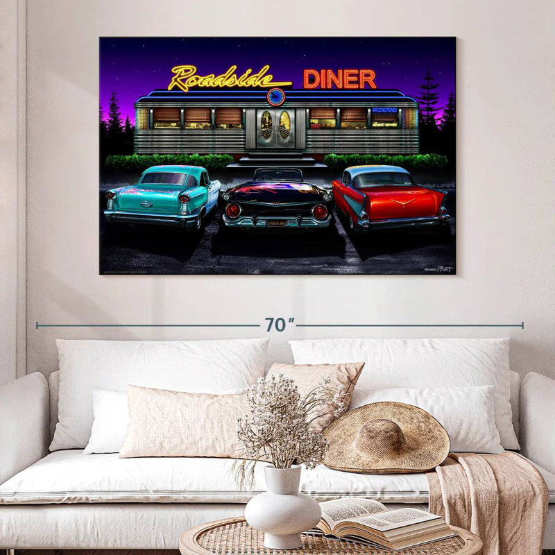 Mehar Roadside Diner, 34" H x 51" W