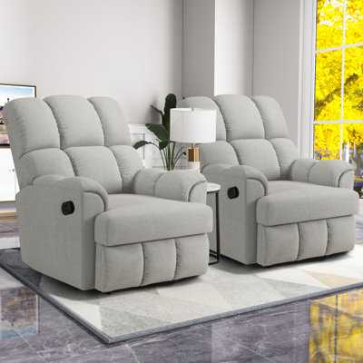 Sheletta 33.5'' Wide Modern and Overstuffed Soft Rocker Manual Recliner -  Latitude RunÂ®, 062E7CE8A44E498B8D921EE2738E3022