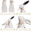  Décorations de lapin de Pâques pour la maison, figurine de statue de lapin blanc en céramique 2 pièces, plateau de table de cadeau de Pâques pour les centres de table de jardin intérieur et extérieur