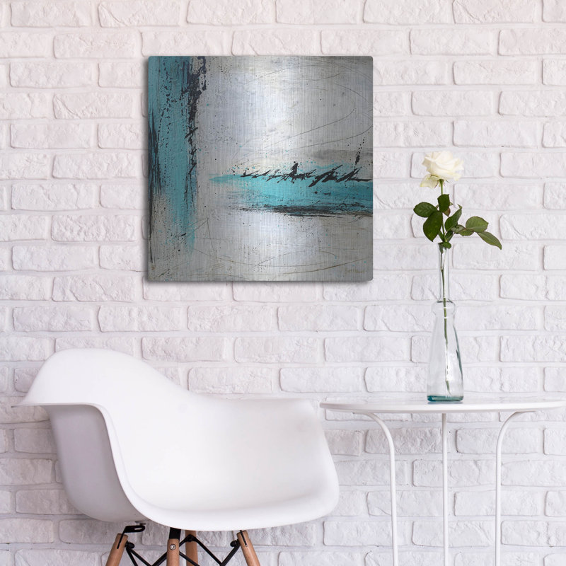 Art mural, "Chassing Waterfalls" par Britt Hallowell, H 24 po x l 24 po